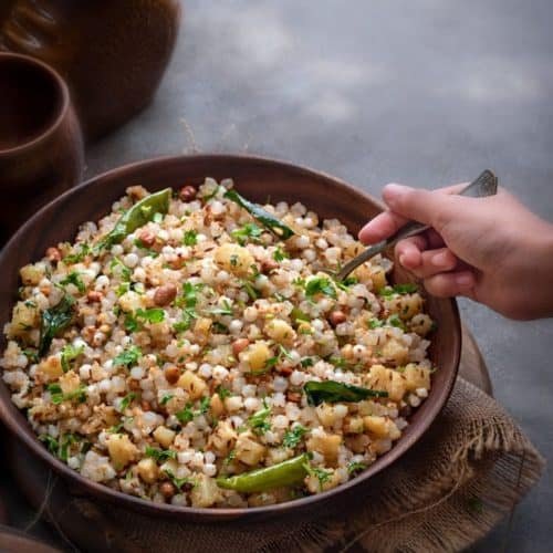 Sabudana Khichdi (Malwa Style) Sabudana Khichdii Recipe 500x500 1